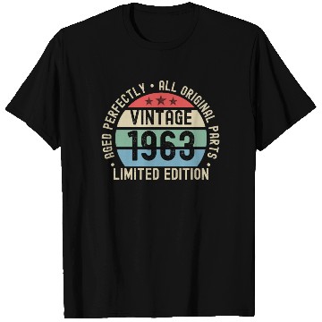 Discover 60th Birthday Vintage 1963 T Shirts