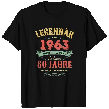 Discover 60th Birthday Vintage 1963 T Shirts
