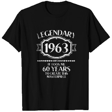Discover 60th Birthday Vintage 1963 T Shirts