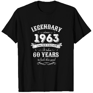 Discover 60th Birthday Vintage 1963 T Shirts