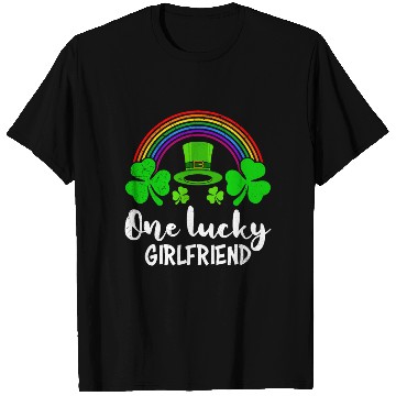 Discover One Lucky Girlfriend St Patrick's girlfriend T Shirts