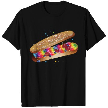 Discover Illustration of a filled colorful eclair T Shirts