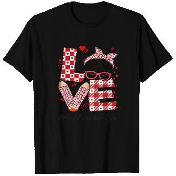 Discover Art Teacher Love Messy Bun T Shirts