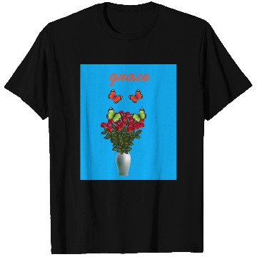 Discover beautiful butterflies and flowers T Shirts