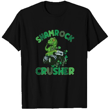 Discover St. Patrick's T. rex Monster Truck The Shamrock T Shirts