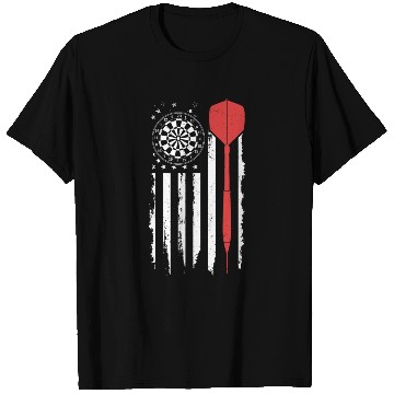 Discover US Flag Patriotic Darts T Shirts