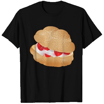 Discover Cream puffs filled with cream and strawberries T Shirts