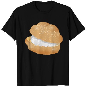 Discover Illustration of a cream puff filled with cream T Shirts