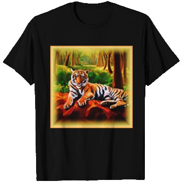 Discover "Majestic Tiger Resting in The Wild". Buy Now T Shirts