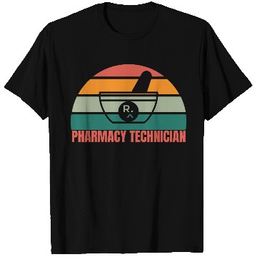 Discover Pharmacy Technician Half Sunset T Shirts