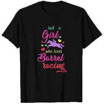 Discover Girl Horse Barrel Racing T Shirts