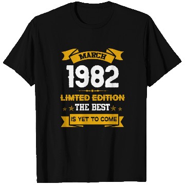 Discover March 1982 Birthday Surprise T Shirts
