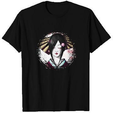 Discover Geisha, traditional digital art, Japan T Shirts