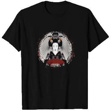Discover Geisha, traditional digital art, Japan T Shirts