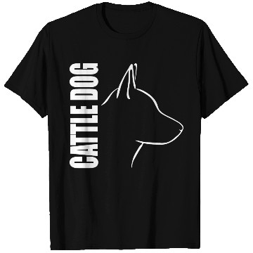 Discover Cattle Dog Profile dog mom T Shirts
