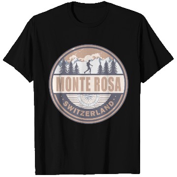 Discover Monte Rosa Switzerland Swiss Alps Vintage Hiking T Shirts
