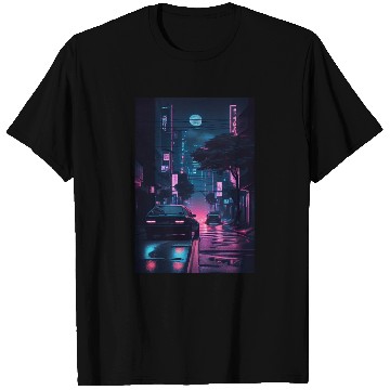 Discover Tokyo Japan Japanese Aesthetic Graphic Night Scene T Shirts