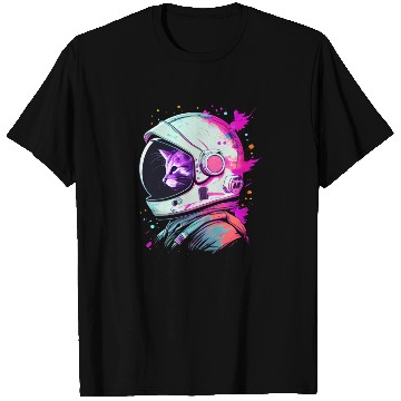 Discover Aesthetic Vaporwave Space Cat 80s 90s Astronaut T Shirts
