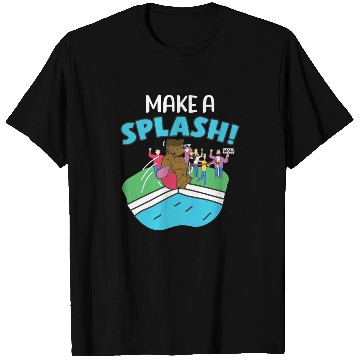 Discover Make A Splash Pool Dive Swimming Sports Swimmer T Shirts