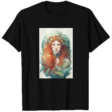Discover druid red hair spring forest elf nature fairy T Shirts