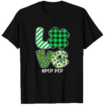 Discover Love Pop Pop Green Plaid Leopard Shamrock T Shirts