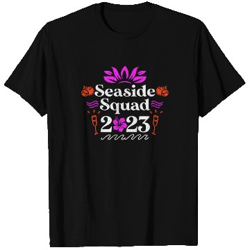 Discover Seaside Squad 2023 Summer Vacation Spring Break T Shirts
