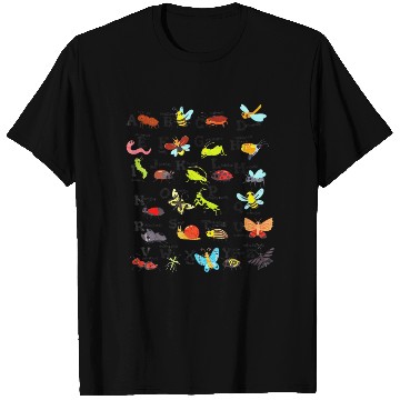 Discover Bug Alphabet Insect Alphabet Back to School Alphab T Shirts