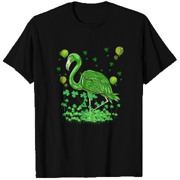 Discover Flamingo Lovers Green Saint Patrick T Shirts