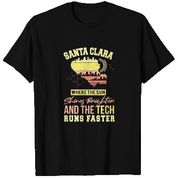 Discover Santa Clara San Francisco United States Design T Shirts