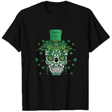 Discover El Dia De Los Muertos St Patty's Day Irish Flower T Shirts