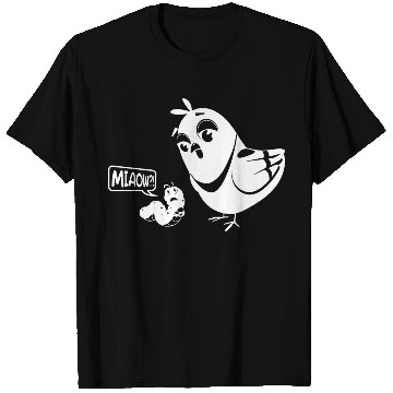 Discover Novelty Bird and Worm T Shirts
