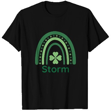 Discover Storm Clover Charm Boho Rainbow T Shirts