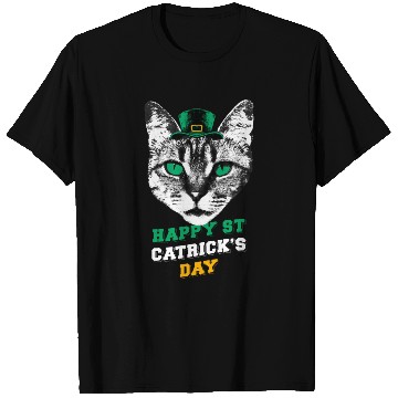 Discover Happy St Catricks Day Cat Humor St. Patrick's Day T Shirts