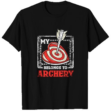 Discover My Heart Belongs To Archery T Shirts