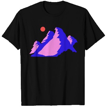 Discover mountains with sun vector T Shirts