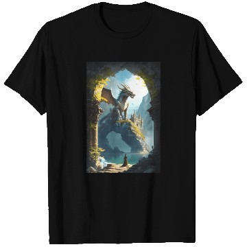 Discover Mystical Dragon Landscape T Shirts
