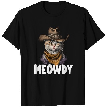 Discover Meowdy Cat Meme Country Meow Howdy Funny T Shirts