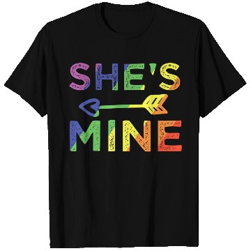Discover Lesbian Couple She s Mine I m Hers Matching LGBT T Shirts
