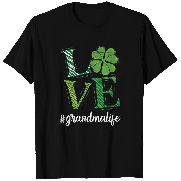 Discover Love Grandma life St. Patrick's Day Grandma T Shirts