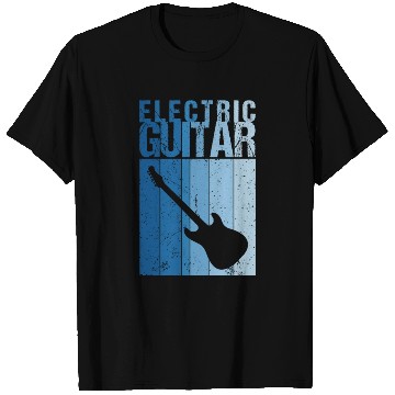 Discover Electric Guitar Guitarist String Musician Retro T Shirts