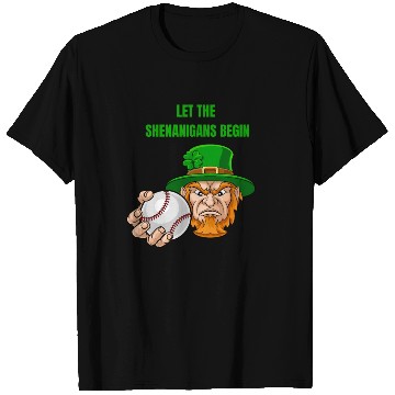 Discover Let The Shenanigans Begin Baseball St Patrick's Da T Shirts