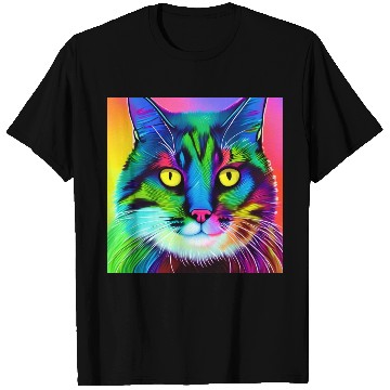 Discover Colorful Realistic Cat T Shirts
