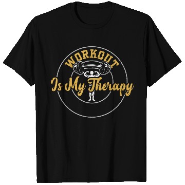 Discover Workout Is My Therapy - Gym T Shirts