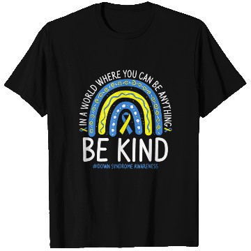 Discover Be Kind Rainbow World Down Syndrome Awareness Day T Shirts
