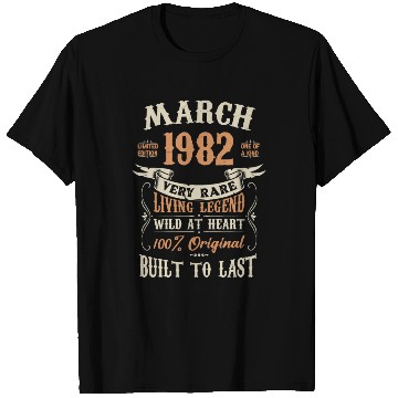 Discover March 1982 Birthday Surprise T Shirts