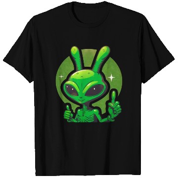 Discover Happy green Alien T Shirts
