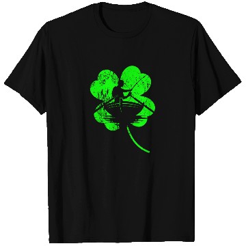 Discover Fishing St. Patrick's day shamrock T Shirts