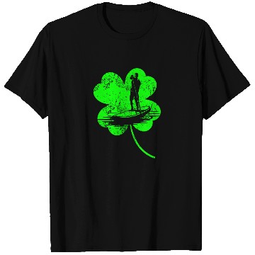 Discover Paddleboard St. Patrick's day shamrock T Shirts