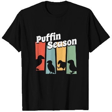 Discover Funny Puffin Season Retro Vintage Puffin Lover T Shirts
