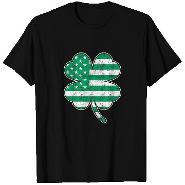 Discover USA Shamrock St. Patrick's Day USA T Shirts